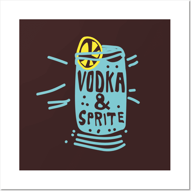 Vodka & Sprite Wall Art by now83